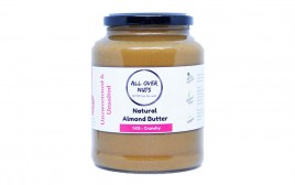 All Over Nuts Natural Almond Butter Crunchy  Glass Jar  1 kilogram